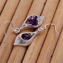 Wedding Party Jewelry Silver Plated Crystal Rhinestone Pendant Dangle Earrings for Women