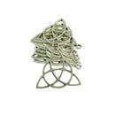 30 Pieces/Pack Tibetan Silver Triangle Design Celtic Ethnic Knot DIY Necklace Bracelet Jewelry Findings Making