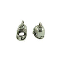 50 Pieces Wholesale 3D Mini Vintage Football Soccer Helmet Sports Pendant Beads Pendant Charms Making Crafts