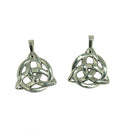 10 Pieces Tibetan Silver Triangle Celtic Knot Jewelry Making Charms Pendant
