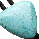 Bolo Tie Per Cowboy Cravatta Occidentale Di Pietra Naturale Turchese Gioielli Vintage Antico Unisex Blu