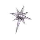 Austria Crystal Rhinestone Star Brooch Pins Badge Suit Cloth Clip Lapel Pin