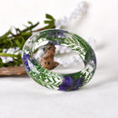 Fashion Jewelry Women Transparent Plastic Bangle Bracelet Dry Flower Inside