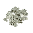 50 Pieces Beloved mother Inspiration Heart DIY Charm Pendants Tibetan Silver