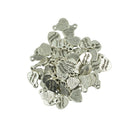 50 Pieces Beloved mother Inspiration Heart DIY Charm Pendants Tibetan Silver