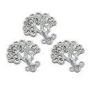 20 Pieces Tibetan Silver Hollow Tree Charm Pendant Jewelry DIY Making Craft