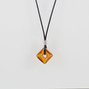 Fashion Glass Brown Bottle Hole Perfume Oils Diffuser Pendant Necklace Chain