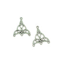 30 Pieces Tibetan Silver Celtic Knot Charm Pendants Connector 4 Holes for DIY Jewelry Makings