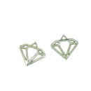 50 Pieces Tibetan Silver Flat filigree Hollow Diamond DIY Charm Pendant 20mm