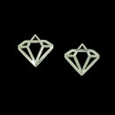 50 Pieces Tibetan Silver Flat filigree Hollow Diamond DIY Charm Pendant 20mm