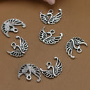 Lots of 50 Tibetan Silver Swan Pendant For Necklace Bracelet Jewelry Findings DIY Making