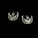 Lots of 50 Tibetan Silver Swan Pendant For Necklace Bracelet Jewelry Findings DIY Making