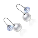 Exquisite Cute Handmade Elegant Ornament Accessories Stud Earrings Jewelry White Gold Plated Plastic Bead Ball Charm Cute Women Lady