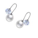 Exquisite Cute Handmade Elegant Ornament Accessories Stud Earrings Jewelry White Gold Plated Plastic Bead Ball Charm Cute Women Lady