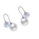 Exquisite Cute Handmade Elegant Ornament Accessories Stud Earrings Jewelry White Gold Plated Plastic Bead Ball Charm Cute Women Lady