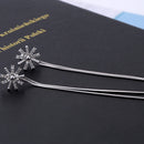 1Pair Women Charm Silver Zircon Tassel Ball Long Drop Dangle Earrings Gift