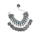 Bohemian Coin Tassel Bracelet Boho Tribal Ethnic Festival Bangles Anklet Jewelry