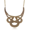 Women Retro Large Pendant Choker Chunky Statement Chain Bib Necklace Jewelry