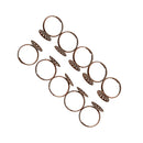 10 Pezzi Anelli Forma Cornice Rotonda Accessori Cucitore In Ottone Decorazione Creativita 20mm DIY