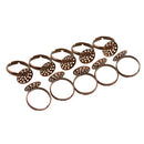 10 Pezzi Anelli Forma Cornice Rotonda Accessori Cucitore In Ottone Decorazione Creativita 20mm DIY