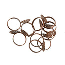 10 Pezzi Anelli Forma Cornice Rotonda Accessori Cucitore In Ottone Decorazione Creativita 20mm DIY