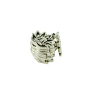 50 Pieces Tibetan Silver Filigree Yoga Hollow Lotus Flower Charms DIY Making