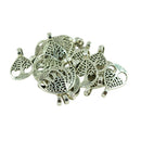 20 Pieces Antique Silver Tree of Life Beads Hollow Out Charms Pendants DIY Craft Gift