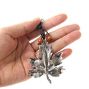 Stylish Vintage Classic Silver Elegant NaturalCharm Maple Leaf Pendant Necklace Accessories Sweater Chain for Women Girls