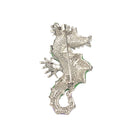 Fashion Women Popular Ocean Style Charm Cute Elegant Exquisite Green &Purple Oil Paint Alloy Seahorse Shape Brooch Pin Jewelry