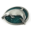 Hot Western Men Cowboy Punk Personality Belt Buckle with Vivid Marine Life