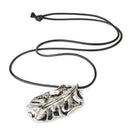 Vintage Classic Big Leaf Pendant Necklace Women Long Rope Sweater Jewelry