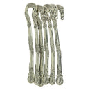 6 Pieces Tibetan Silver Beading Bookmarks Engraved Horse Head Pattern With 2mm Loop For DIY Making Findings Crafts