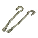 6 Pieces Tibetan Silver Beading Bookmarks Engraved Horse Head Pattern With 2mm Loop For DIY Making Findings Crafts
