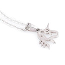 Unisex Jewelry Silver Stainless Steel Unicorn Charm Pendant Necklace Chain
