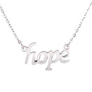 HOPE Letters Pendant Necklace Chain Charms Jewelry Thanksgiving day Christmas Birthday Gift for Men and Women