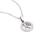 Men Women Stainless Steel Justice Roman Goddess Pendant Necklace Chain