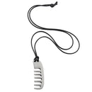 Women Cool Comb Pendant Black Braided Rope Necklace Charm Sweater Jewelry