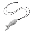 Antique Silver Alloy 3D Fish Pendant Necklace Chain Long Chain Sweater Jewellery 32"
