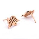Stainless Steel Ear Stud Rose Gold Fly Dragon Fashion Earrings Jewelry Men Women Creative Jewelry