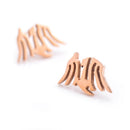 Stainless Steel Ear Stud Rose Gold Fly Dragon Fashion Earrings Jewelry Men Women Creative Jewelry