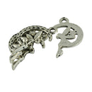50 Pieces Tibetan Silver Angle Fairy Sitting On Moon Star Charms Pendant DIY