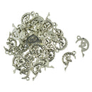 50 Pieces Tibetan Silver Angle Fairy Sitting On Moon Star Charms Pendant DIY