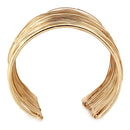 Punk Cool Open Wire Bracelet Bangle Wide Bracelet Gold Fashion Jewelry Gifts