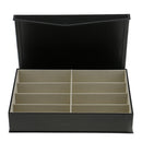 Hot 8 Pieces Exquisite PU Leather Eyeglass Sunglass Display Case Storage Box