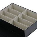 Hot 8 Pieces Exquisite PU Leather Eyeglass Sunglass Display Case Storage Box
