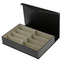 Hot 8 Pieces Exquisite PU Leather Eyeglass Sunglass Display Case Storage Box