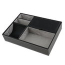 Multifunctional Exquisite Black PU Leather Jewelry & Storage Box For Unisex