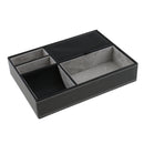 Multifunctional Exquisite Black PU Leather Jewelry & Storage Box For Unisex