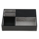 Multifunctional Exquisite Black PU Leather Jewelry & Storage Box For Unisex