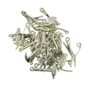 40 Pieces/ Lot Assorted Antiqued Silver Alloy Ramdon Hardware Tools Pendant Charms Mens Fashion Jewelry